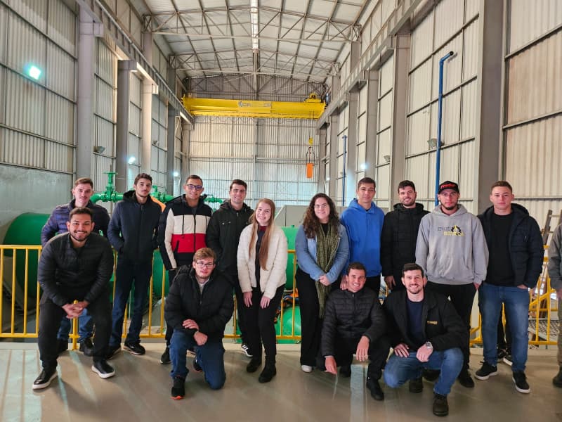 Curso de Engenharia Elétrica do Centro FAG realiza visita técnica a central hidrelétrica