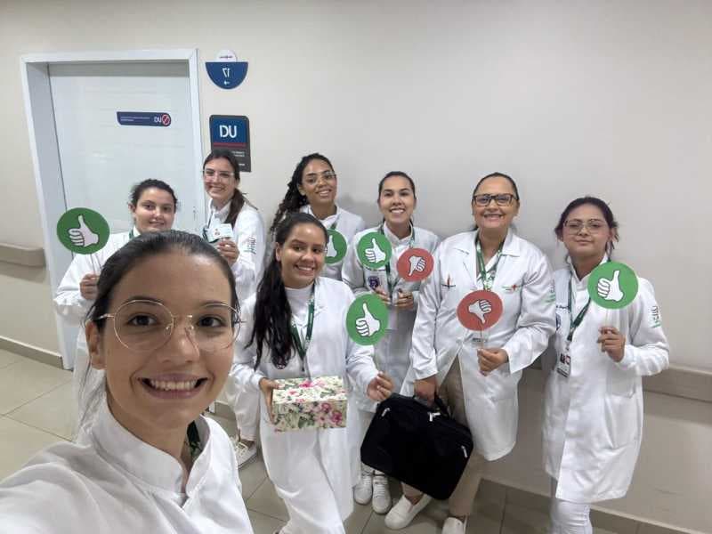 Acadêmicas de Fonoaudiologia levam conhecimento sobre disfagia