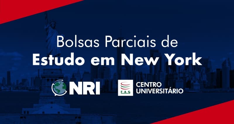 Estude em New York! NRI FAG e IBS Américas abrem edital para bolsas parciais nos EUA