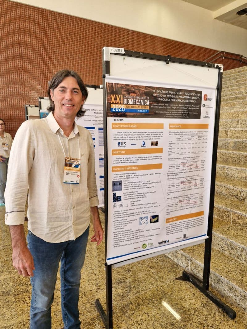 Docente do curso de Educação Física apresenta pesquisa no Congresso Brasileiro de Biomecânica